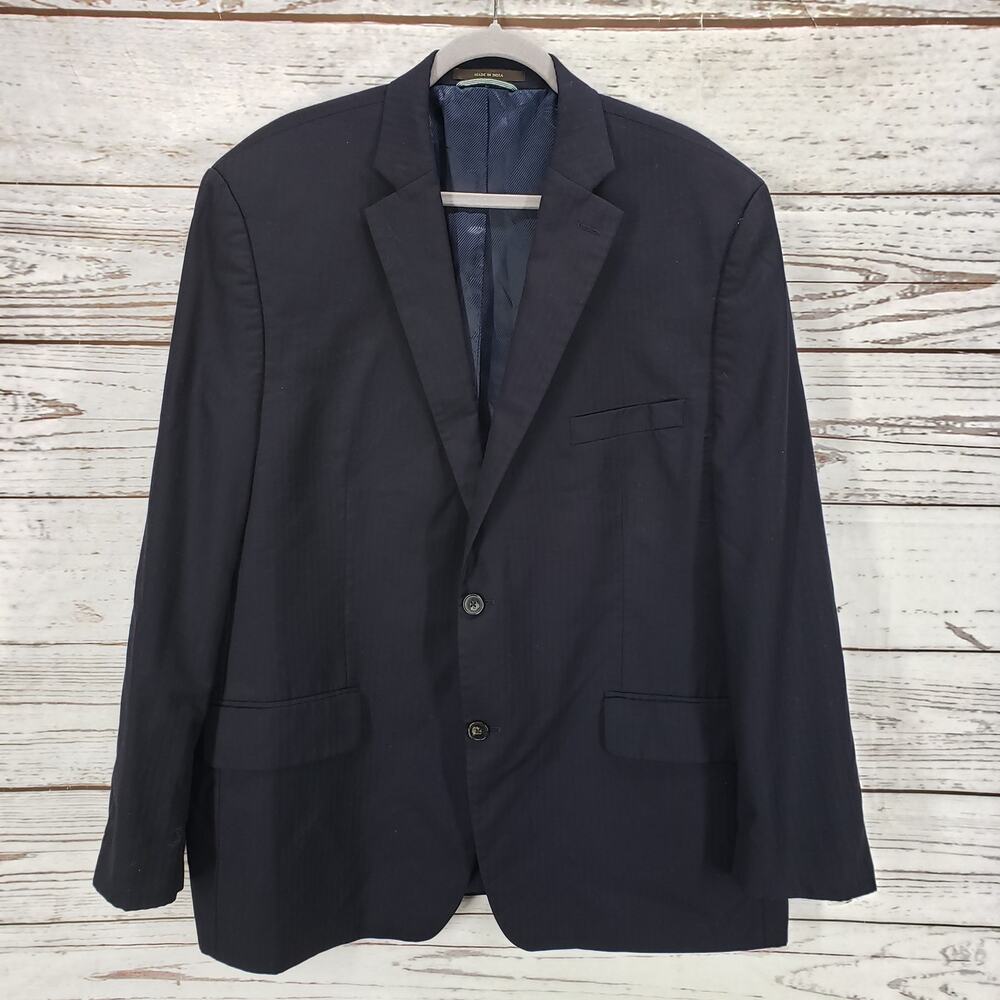 Greg Norman for Tasso Elba Men's Blue 100%Wool Sportscoat Blazer Size 48R